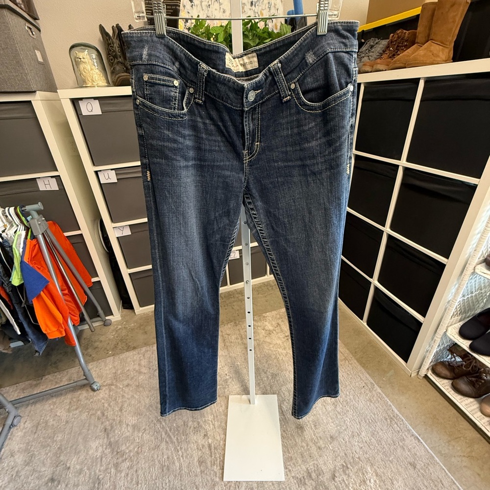 BKE Payton Dark Wash Mid Ride Bootcut Jeans 33XL (35.5” inseam) Tall